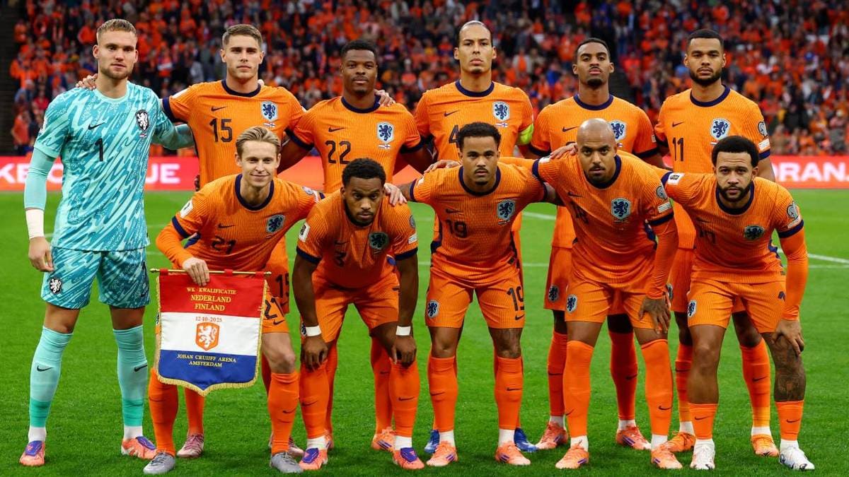 Teamfoto für Niederlande