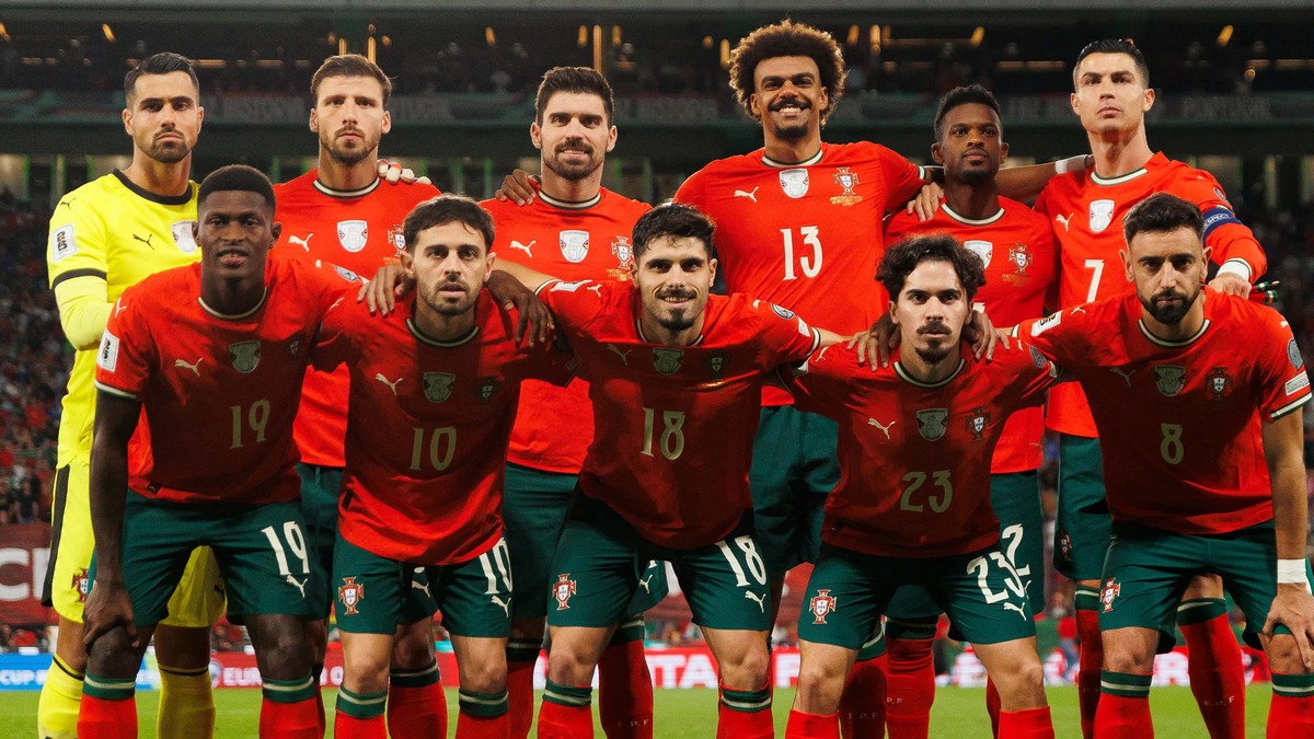 Teamfoto für Portugal