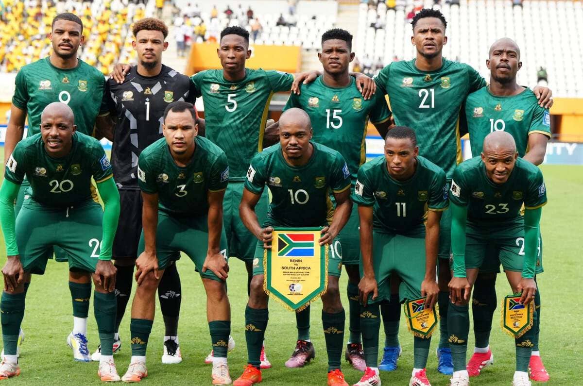 Teamfoto für Südafrika