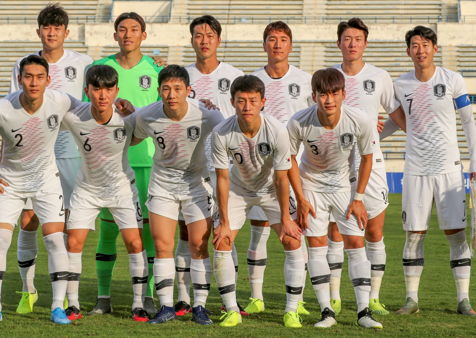 Teamfoto für Südkorea